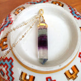 Fluorite Point Necklace